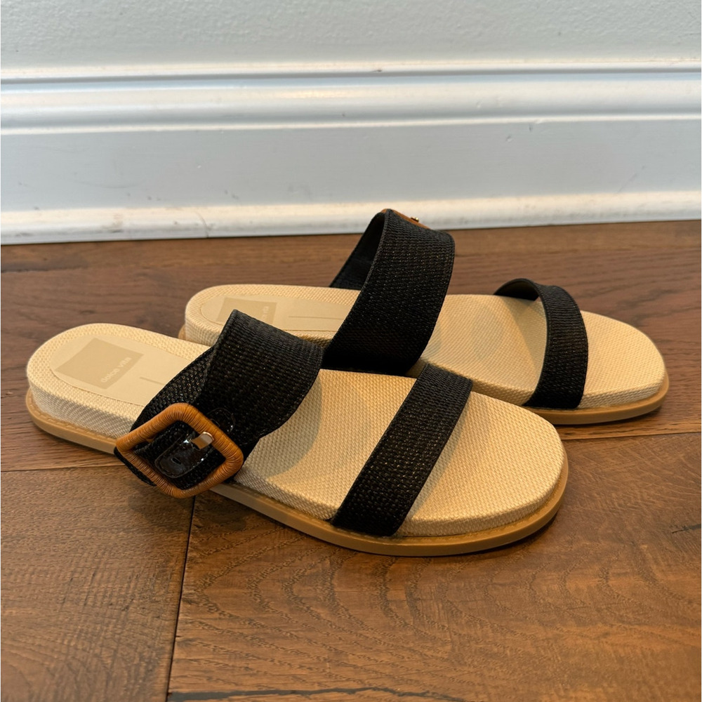 Dolce Vita Black and Tan Sandals